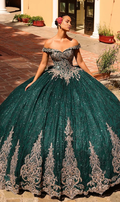 Ball Gown Quinceanera Dresses Princess Dress Royal Blue Off Shoulder With Appliques