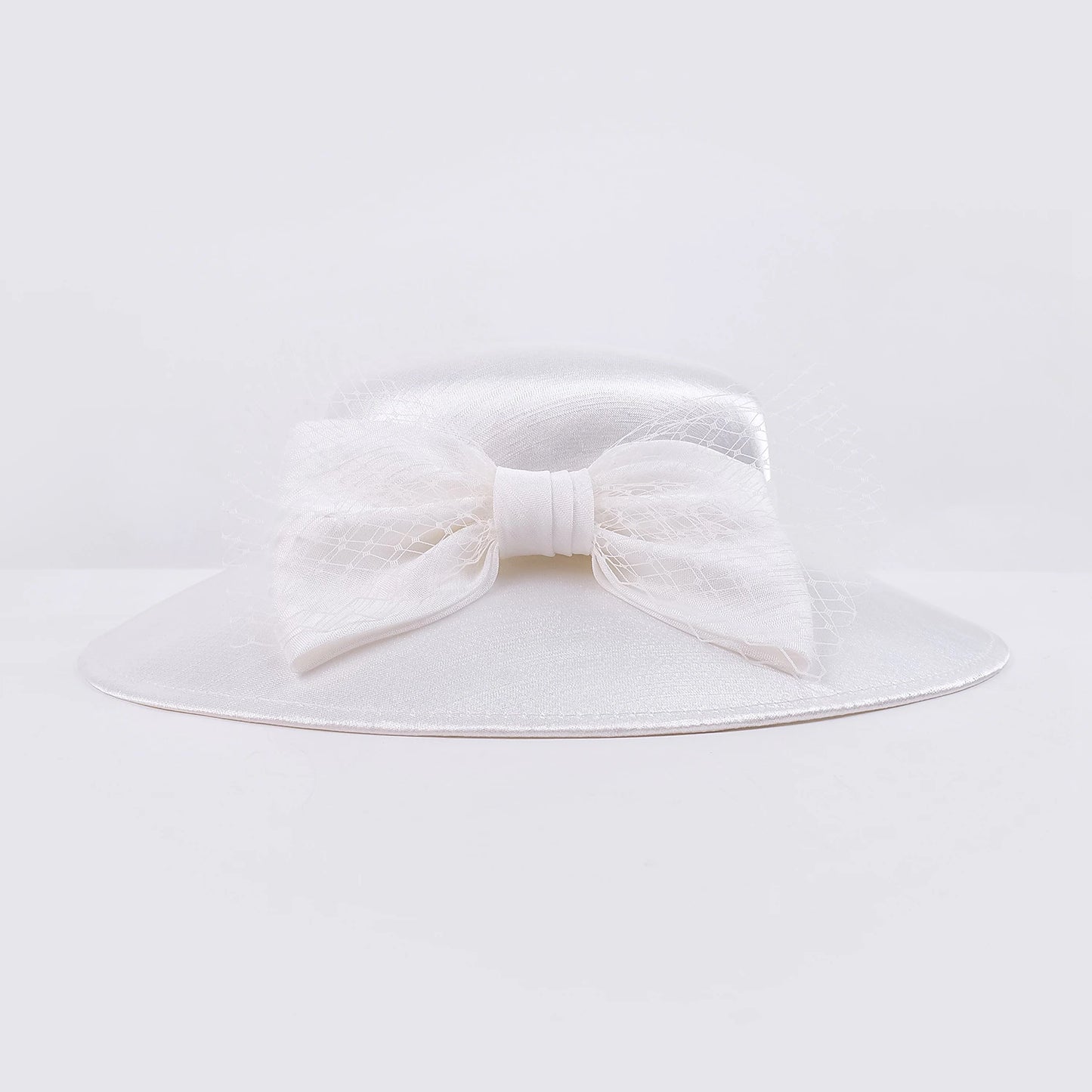 Elegant Sweet Flax Hats with Bowknot / Satin Tulle 1PC Wedding Headpiece