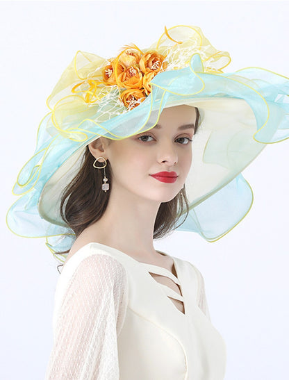 Organza Wedding Kentucky Derby Sweet Style Bridal With Appliques Headpiece Headwear