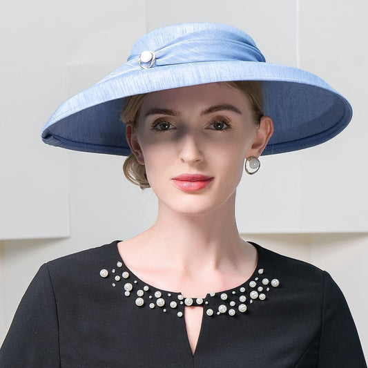 Flax Sinamay Fedora Hat Sinamay Hat Casual Tea Party Retro Lady With Cap Beading Headpiece Headwear/ Special Occasion / Office & Career / Casual / Graduation / Congratulations