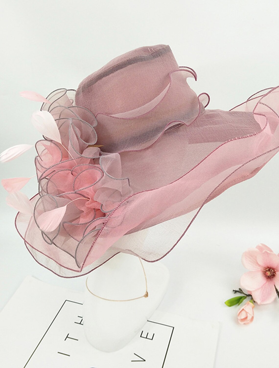 Organza Kentucky Derby Hat / Hats with Floral 1pc Wedding / Special Occasion / Party / Evening Headpiece