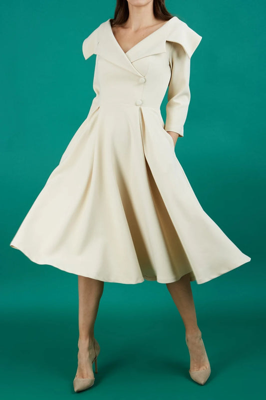 A-Line 3/4 Length Sleeve Formal Mother of the Bride Dresse Cocktail Dresses