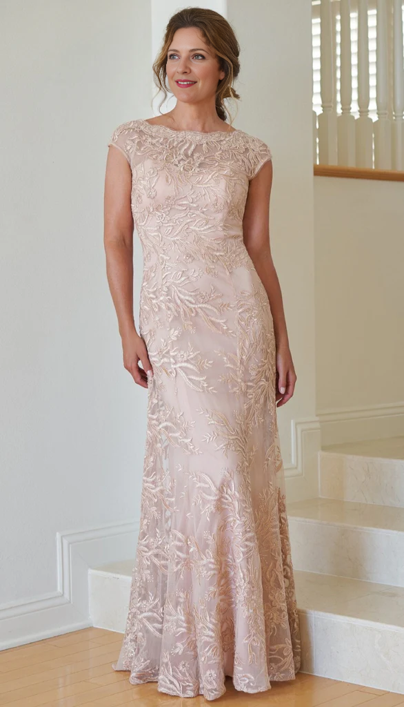 Mermaid Floor-length Formal Mother of the Bride Dresse With Appliques