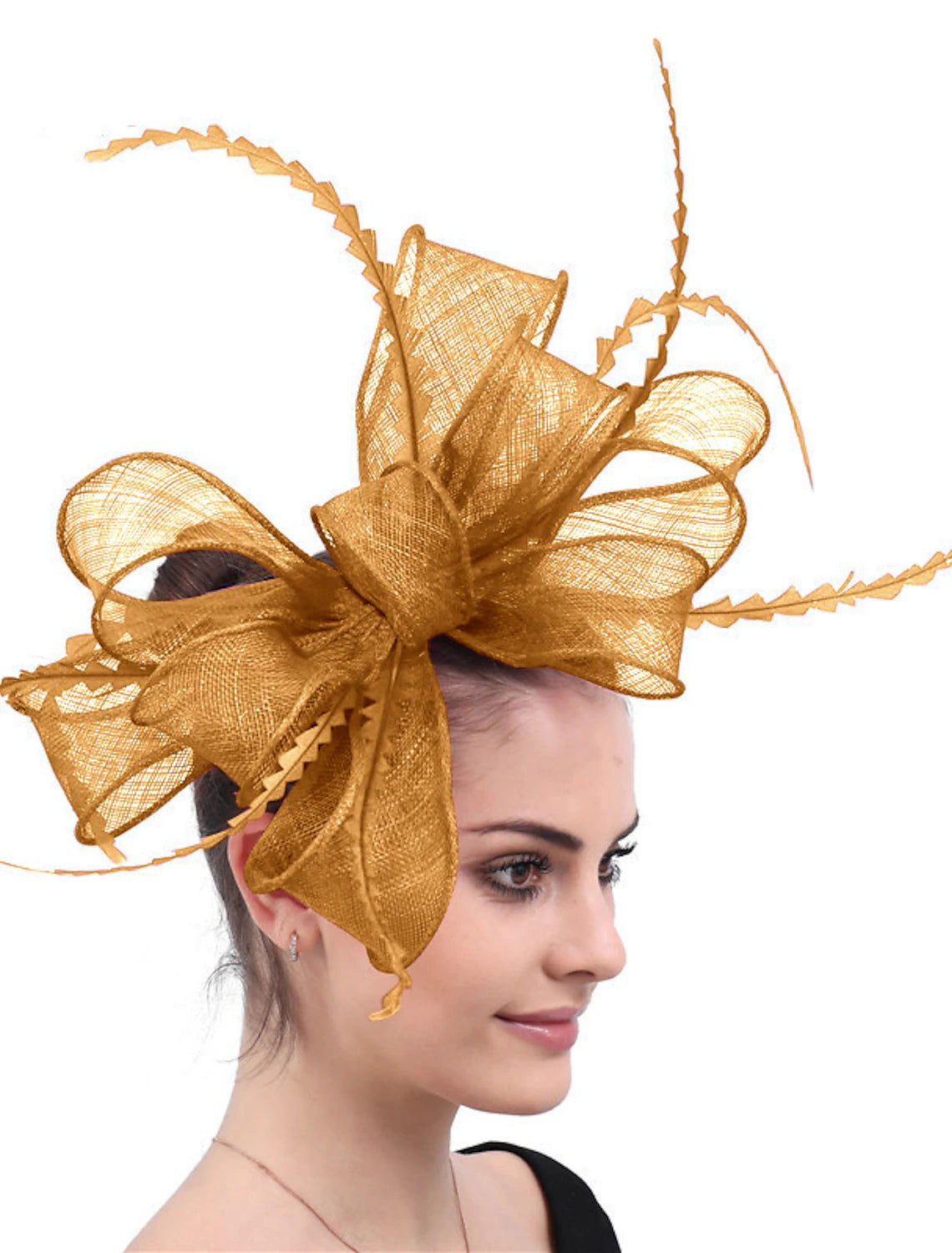 Fascinators Hats Headpiece Horse Race Ladies Day Cocktail Glam Vintage Elegant With Feather