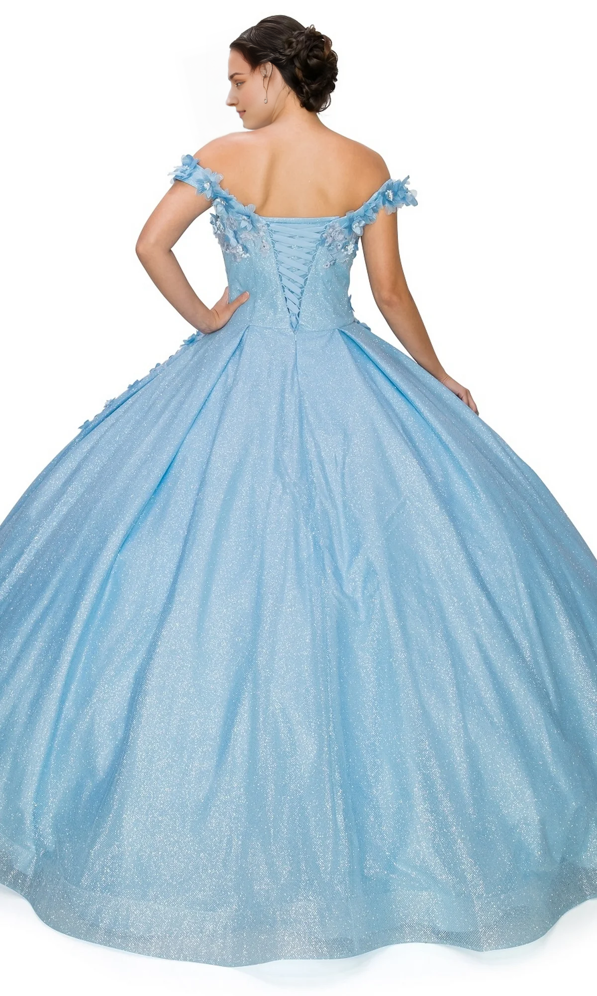 Ball Gown Quinceanera Dresses Princess Dress Performance Off Shoulder with Appliques