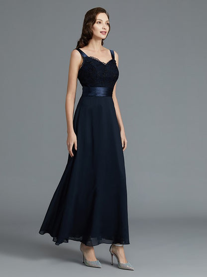 A-Line/Princess Sweetheart Sleeveless Chiffon Ankle-Length Mother of the Bride Dresses