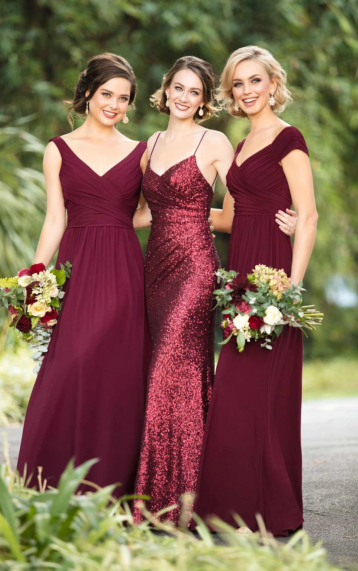 Classic Chiffon V-Neck Bridesmaid Dress