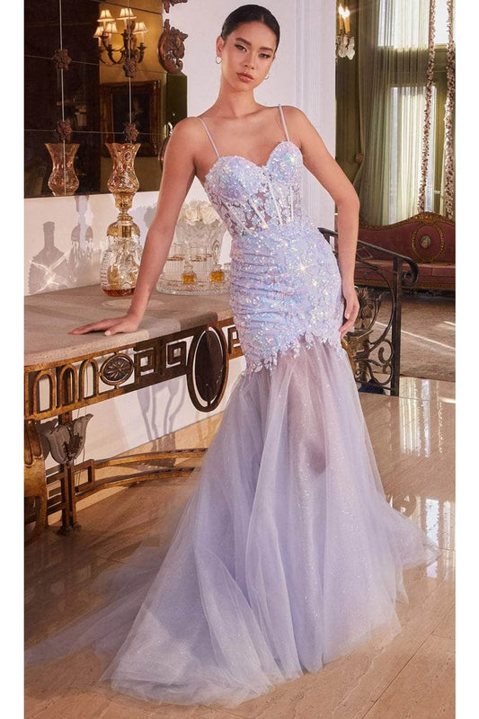 Sweetheart corset gown with sparkling embroidery and a lace-up back The mermaid silhouette