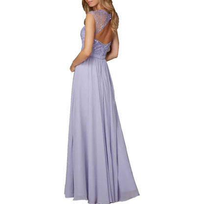 Chiffon Wedding Bridesmaid Dresses Sequins Sleeveless Formal Dress Wedding Guest Dress