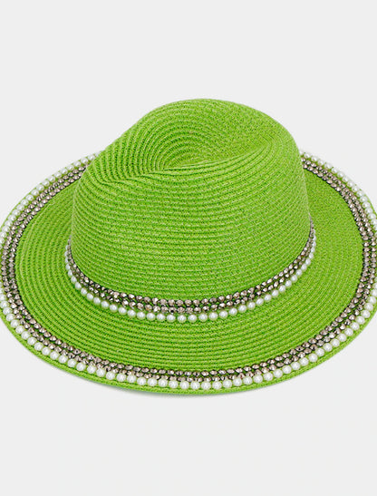 Holiday Beach St.Patrick's Day Fashion Simple With Rhinestone Faux Pearl Headpiece Headwear