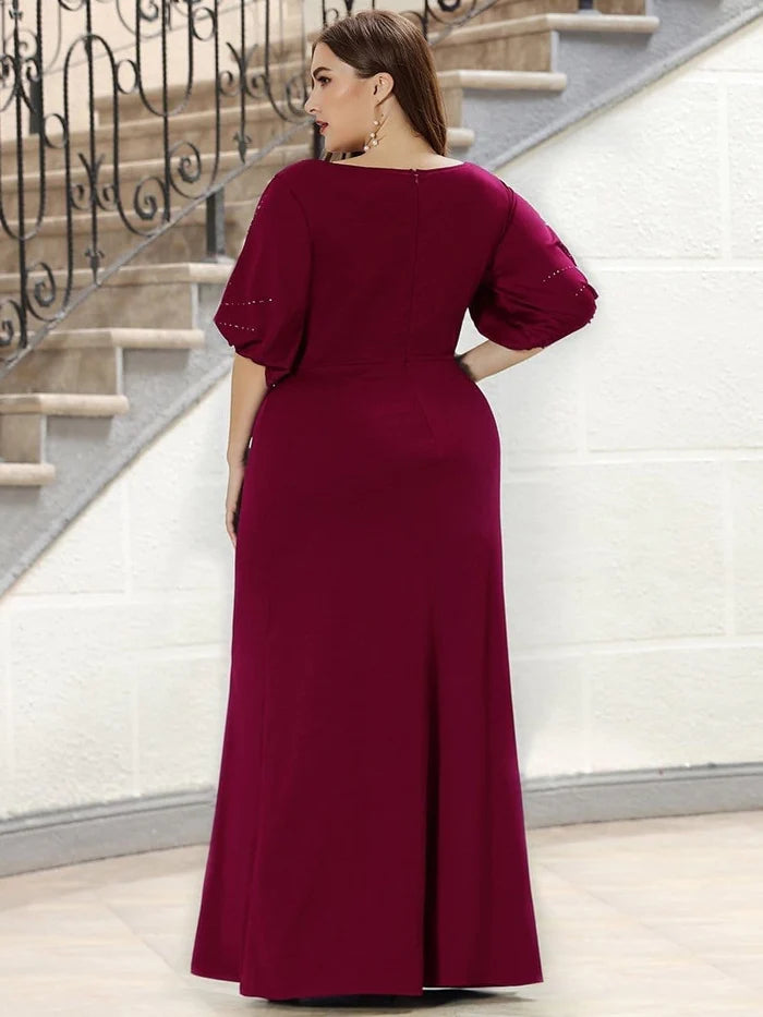 Simple Maxi Plus Size Mermaid Party Dresses for Women