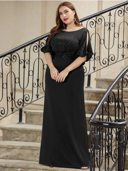 Simple Maxi Plus Size Mermaid Party Dresses for Women