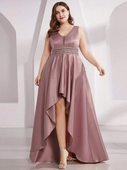 Women's Plus Size Asymmetric High Low Cocktail Party Dress