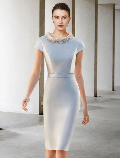 Two Piece Sheath / Column Mother of the Bride Dress Fall Wedding Guest ...