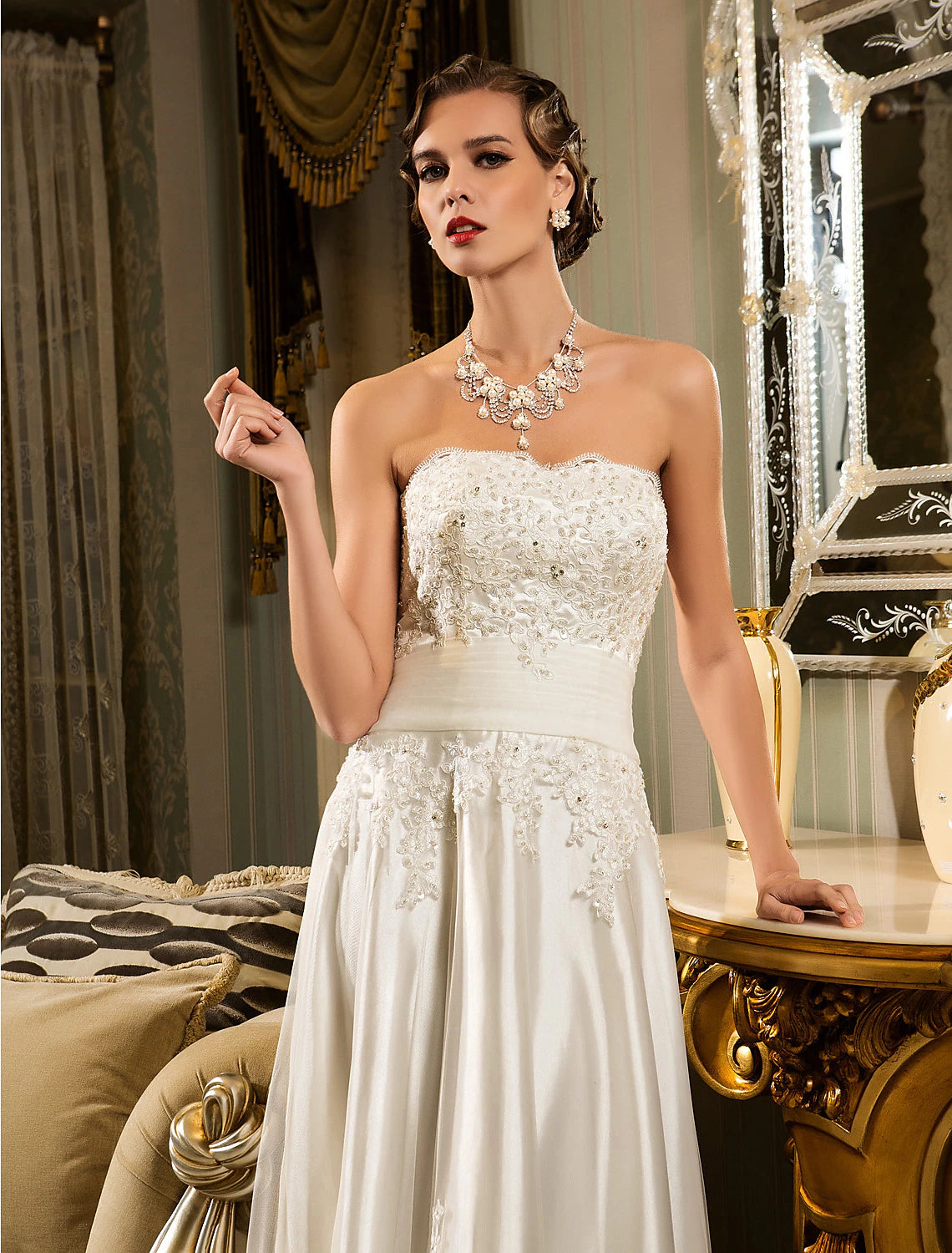 Reception Little White Dresses Wedding Dresses A-Line Sweetheart Strap