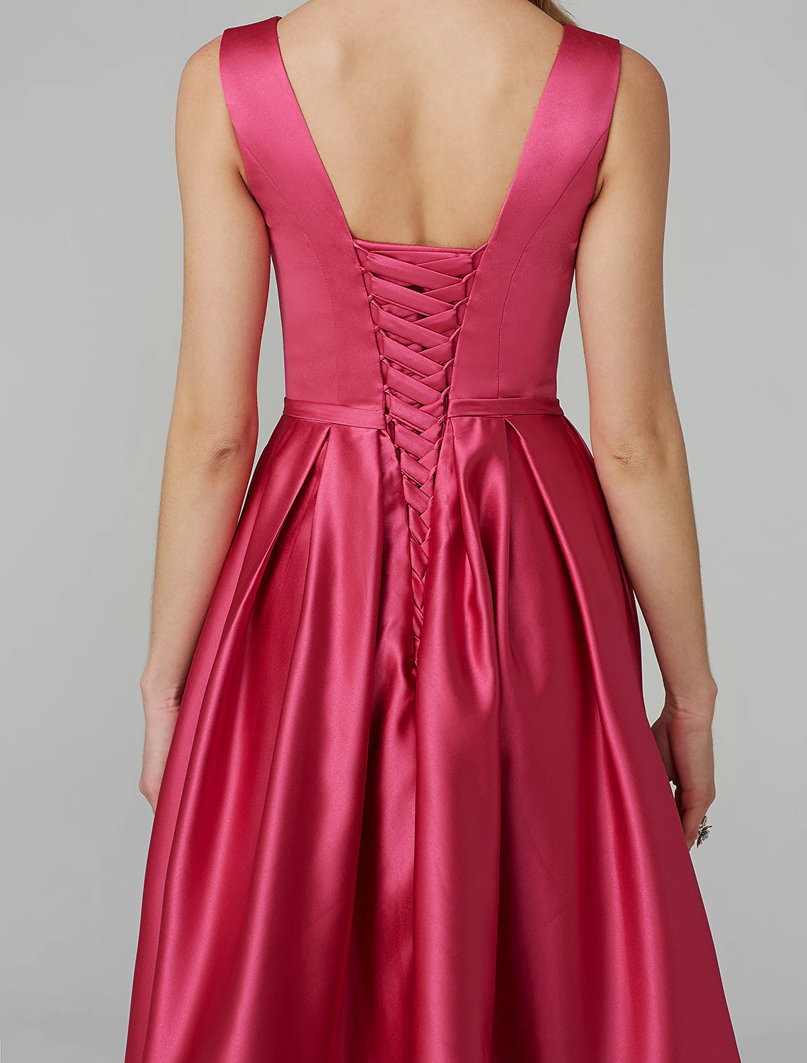 A-Line Party Dress Wedding Guest Cocktail Party Knee Length Sleeveless