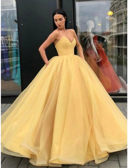 Ball Gown Beautiful Back Elegant Quinceanera Formal Evening Dress Strapless Sleeveless Floor Length Tulle with Sleek Pleats Tier