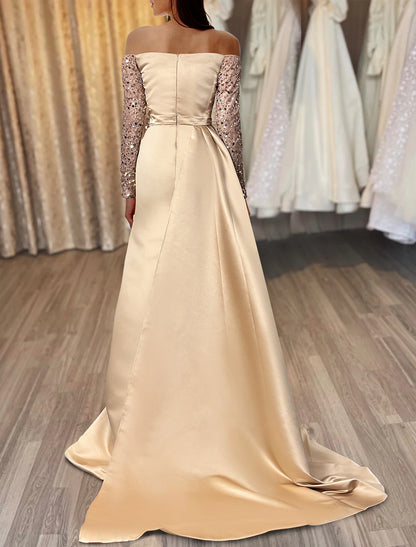 A-Line Evening Gown Sexy Dress Formal Wedding Guest Court Train Sleeveless V Neck Capes Chiffon with Rhinestone Ruched